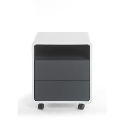 Cajonera de oficina TEO blanco/antracita