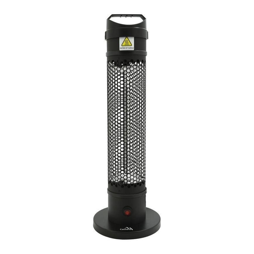 Calefactor infrarrojo de suelo 1000W/230V IP44 negro