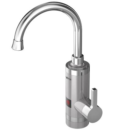 Calentador de agua instantáneo con pantalla LED 3000W/230V IPX4 acero inoxidable