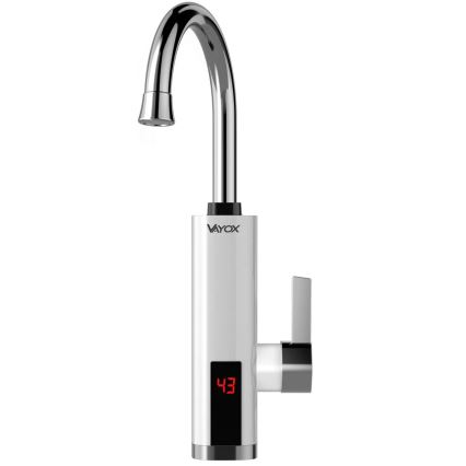 Calentador de agua instantáneo con pantalla LED 3000W/230V IPX4 blanco