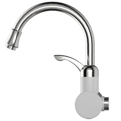 Calentador de agua instantáneo con pantalla LED 3000W/230V IPX4 blanco