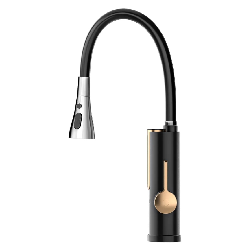 Calentador de agua instantáneo con pantalla LED 3000W/230V IPX4 negro