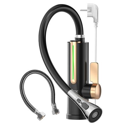 Calentador de agua instantáneo con pantalla LED 3000W/230V IPX4 negro