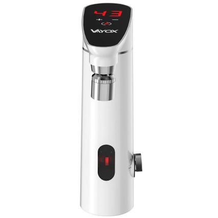 Calentador de agua instantáneo táctil con sensor y LED mostrar 3000W/230V IPX4 blanco
