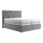 Cama con somier, colchón y topper ELEN 160x200 cm gris