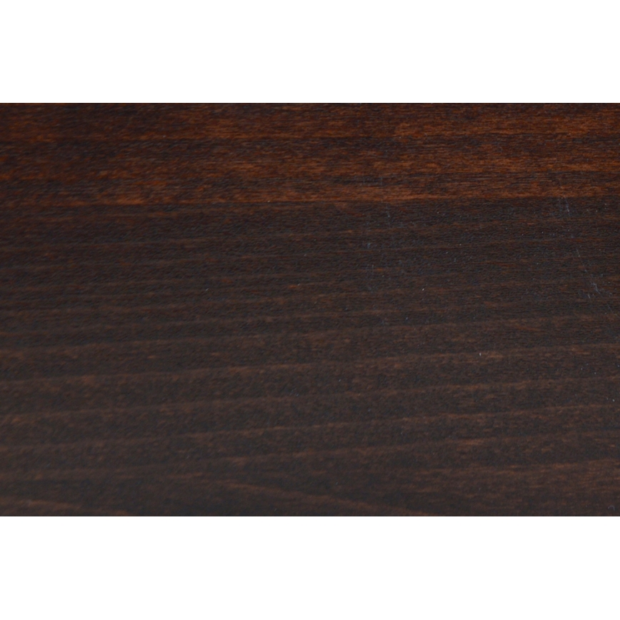 Cama doble de madera maciza con espacio de almacenamiento ANGELA 180x200 cm en nogal oscuro