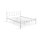 Cama doble metálica ORMEL 160x200 cm blanca capacidad de carga 200 kg