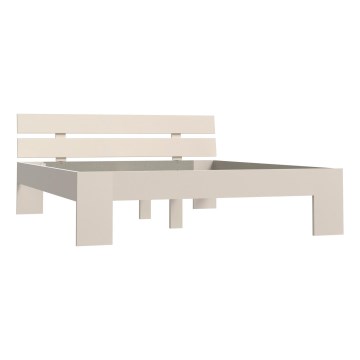 Cama doble PIROA 160x200 cm beige