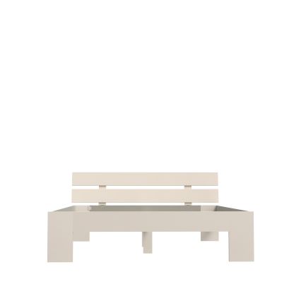 Cama doble PIROA 160x200 cm beige
