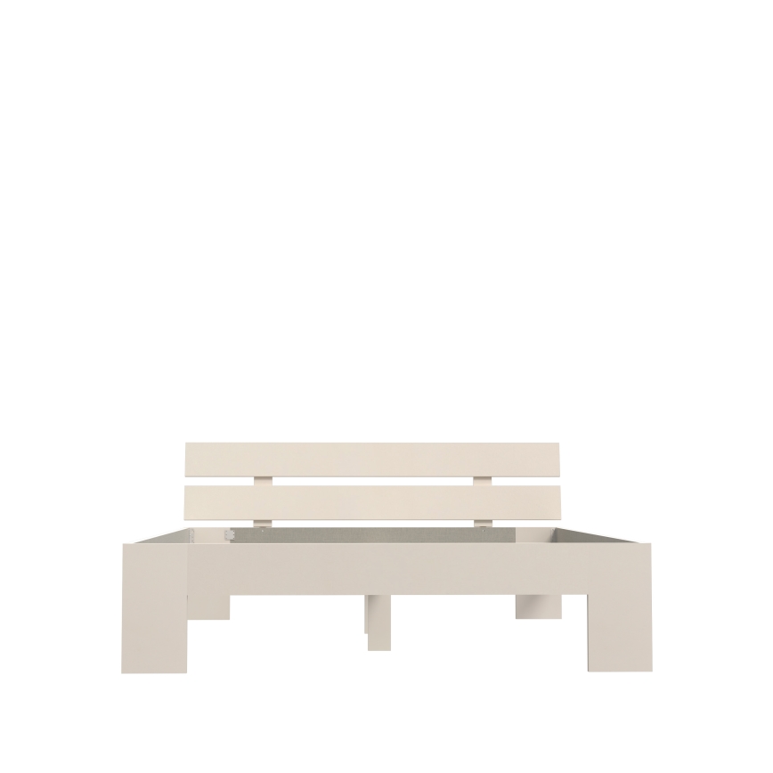 Cama doble PIROA 160x200 cm beige