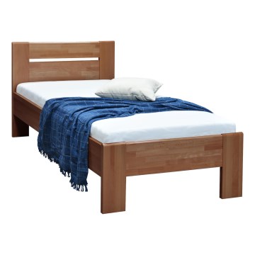 Cama individual AMBER 90x200 cm, color ciruela