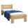 Cama individual AMBER 90x200 cm haya