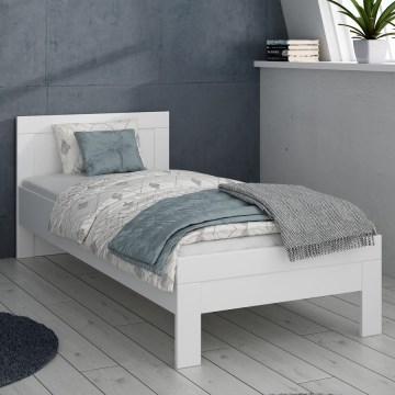 Cama individual SNOWIE 90x200 cm blanca