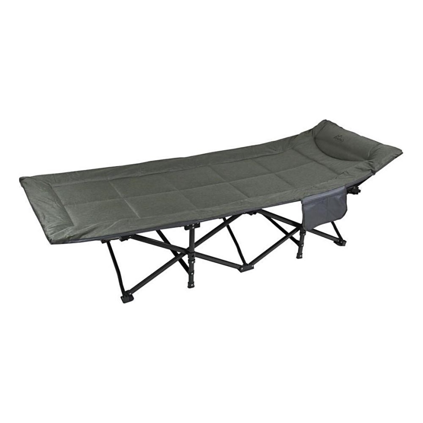 Cama plegable de camping gris