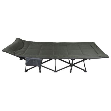 Cama plegable de camping gris