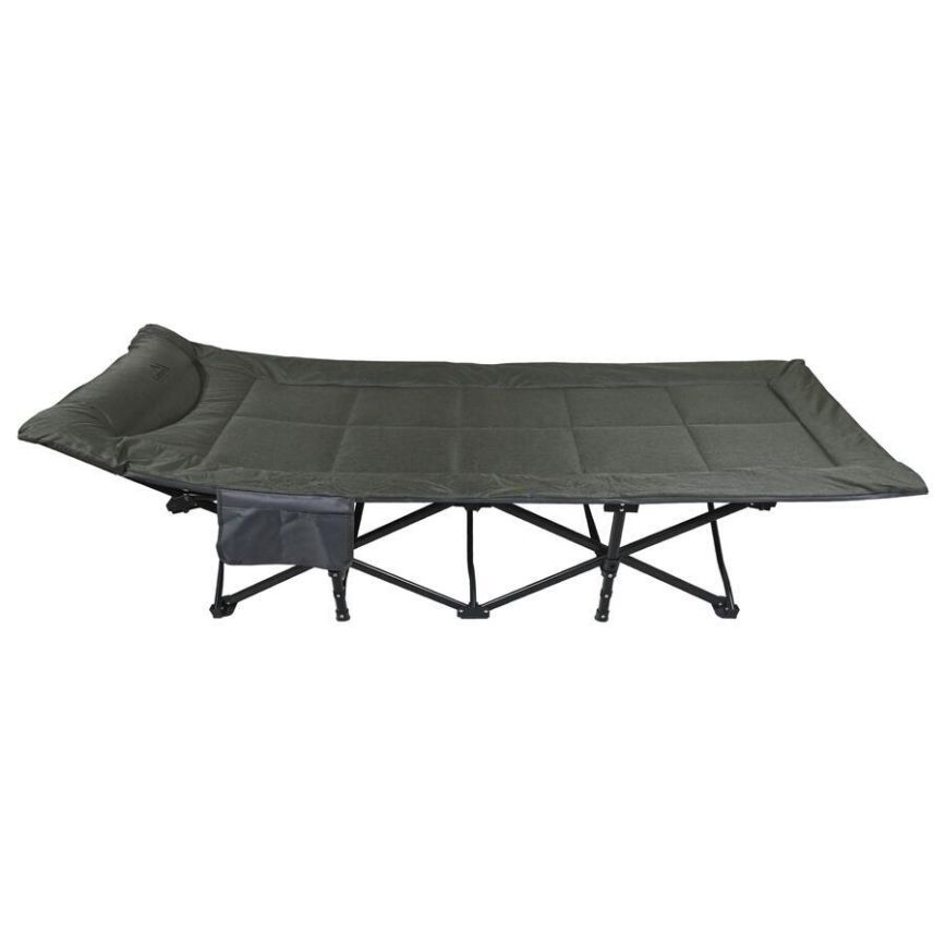 Cama plegable de camping gris