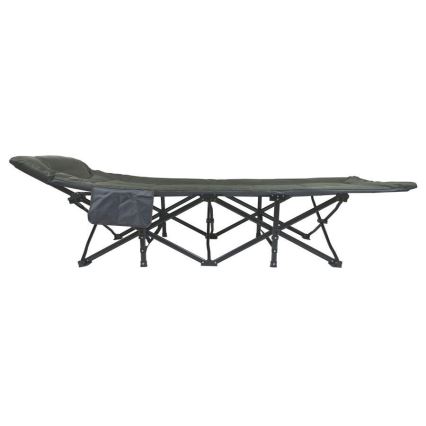 Cama plegable de camping gris