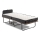 Cama plegable individual de metal HERON 90x204 cm, blanca — capacidad de carga 120 kg