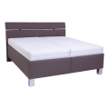 Cama tapizada ALIS 180x200 cm color marrón, sin colchón