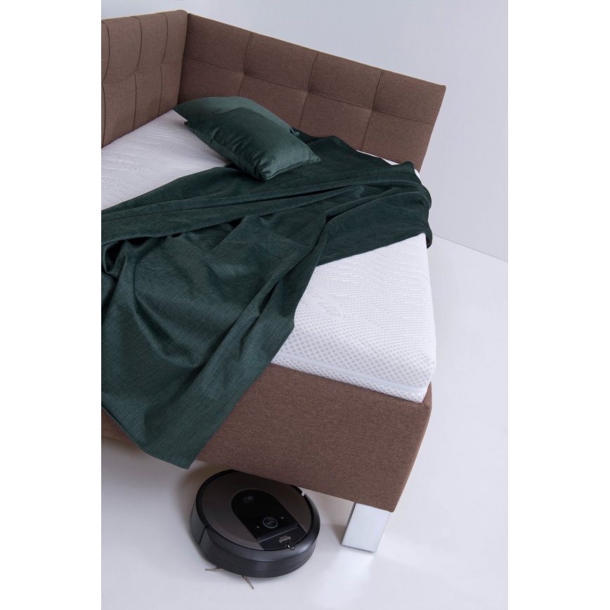 Cama tapizada con arcón de almacenamiento MARIA PETITE 120x200 cm, marrón, sin colchón