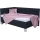 Cama tapizada con arcón de almacenamiento MARIA PETITE 120x200 cm sin colchón antracita