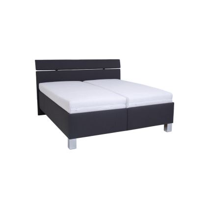 Cama tapizada con arcón (sin colchón) ALIS 160x200 cm antracita