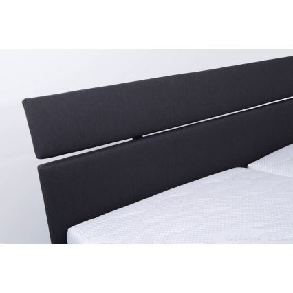 Cama tapizada con arcón (sin colchón) ALIS 180x200 cm antracita