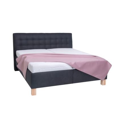 Cama tapizada con arcón sin colchón VIOLET 180x200 cm antracita