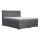 Cama tapizada con arcón y colchones con sobrecolchón NEW BOLERO 180x200 cm gris