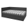 Cama tapizada con cabezal universal reversible (izq./der.) ARLY 110x200 cm antracita/blanco