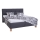 Cama tapizada con colchón y espacio de almacenamiento MARIA 180x200 cm gris