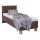 Cama tapizada con colchón y espacio de almacenamiento MARIA ONE 90x200 cm marrón