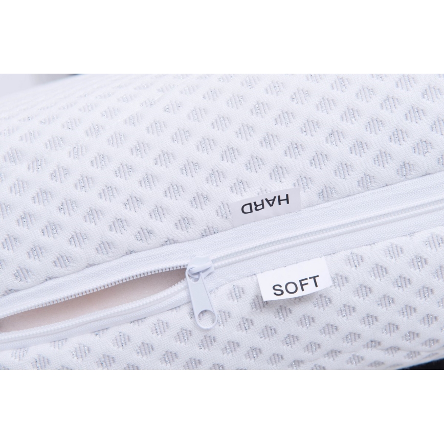 Cama tapizada con colchón y práctico espacio de almacenamiento VIOLET 160x200 cm beige