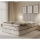Cama tapizada con colchones y espacio de almacenamiento GRACE 180x200 cm beige
