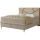 Cama tapizada con colchones y espacio de almacenamiento NAOMI 180x200 cm beige