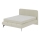 Cama tapizada con colchones y topper con espacio de almacenamiento ALEXA 160x200 cm beige