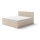 Cama tapizada con colchones y topper con espacio de almacenamiento EMBER 180x200 cm beige