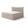 Cama tapizada con colchones y topper SOFIA 180x200 cm beige