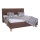 Cama tapizada con espacio de almacenamiento sin colchón MARIA 160x200 cm marrón