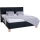 Cama tapizada con espacio de almacenamiento sin colchón MARIA 180x200 cm antracita