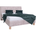 Cama tapizada con espacio de almacenamiento sin colchón VIOLET 180x200 cm beige