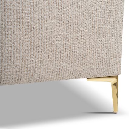 Cama tapizada DALIA 160x200 cm sin colchón, beige