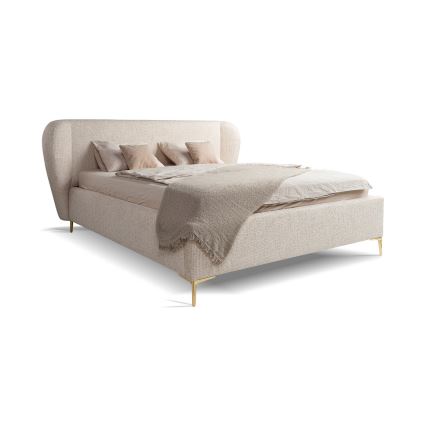 Cama tapizada DALIA sin colchón 160 x 200 cm beige