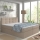 Cama tapizada EMBER 180x200 cm con colchones, sobrecolchón y almacenamiento integrado, beige