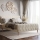 Cama tapizada FLORA 180x200 cm sin colchón, beige