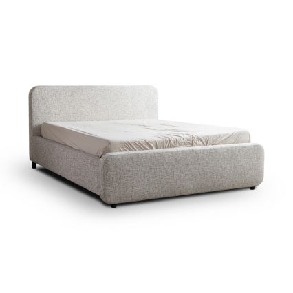 Cama tapizada LAJLA 160x200 cm, beige, sin colchón