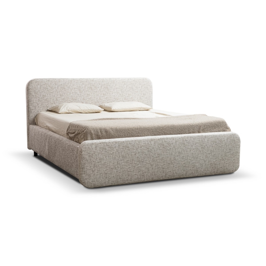 Cama tapizada LAJLA 160x200 cm, beige, sin colchón
