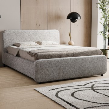 Cama tapizada LAJLA 180x200 cm beige (sin colchón)