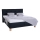 Cama tapizada MARIA 180x200 cm con colchón y arcón de almacenaje antracita