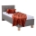 Cama tapizada MARIA ONE con espacio de almacenamiento, sin colchón, 90x200 cm, color taupe